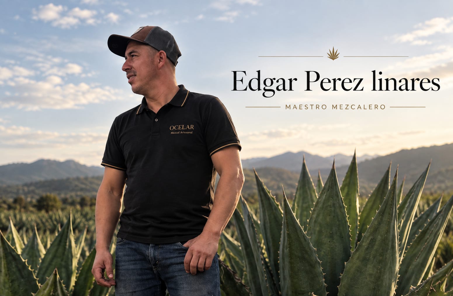 Edgar Pérez Linares, maestro mezcalero de Ocelar