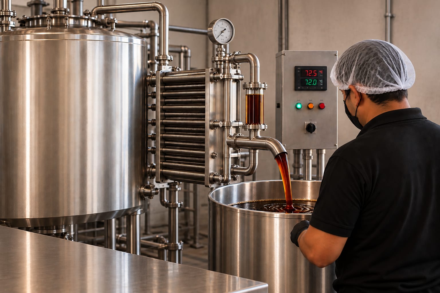 Pasteurización del jugo de agave con temperatura controlada