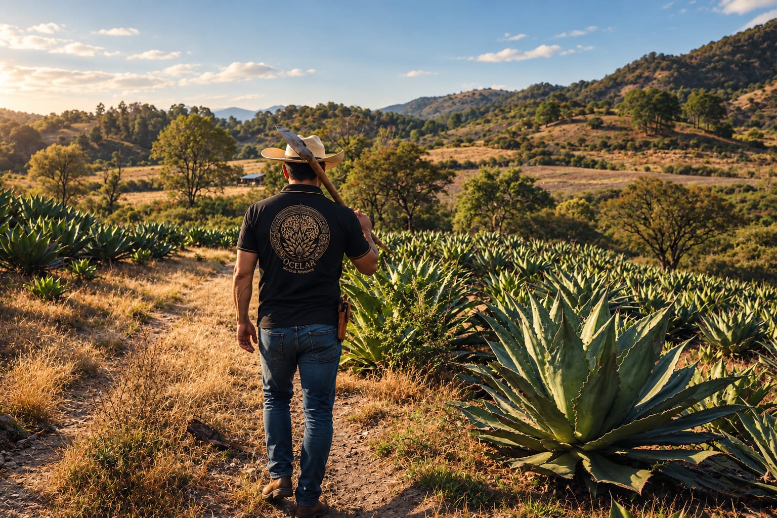 Agaves cupreata madurando en la sierra michoacana
